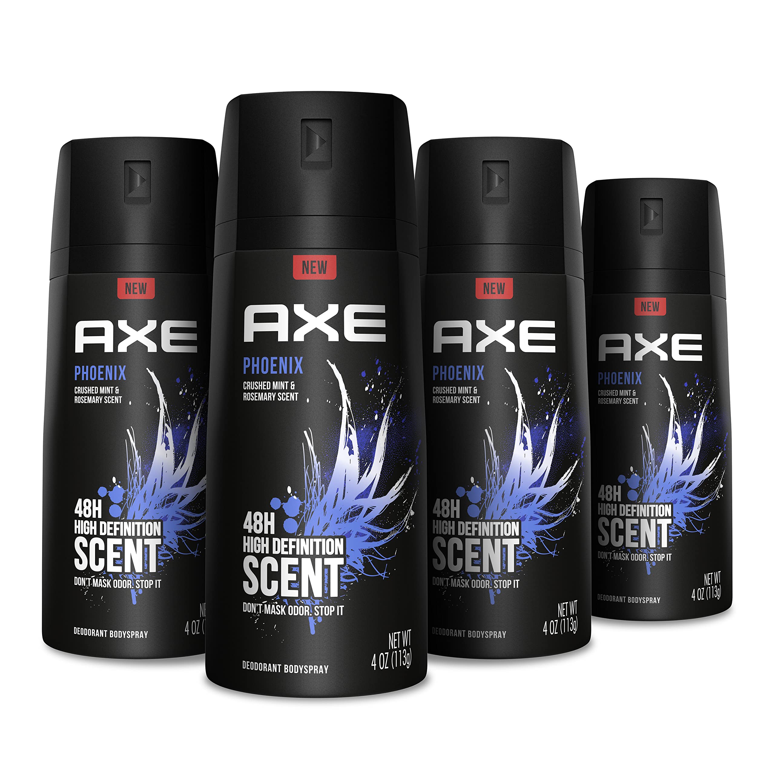 Buy now Axe Body Spray Deodorant For Long Lasting Odor Protection, Phoenix Deodorant For Men Formulated Without Aluminum 4oz 4 Count at indiglob india