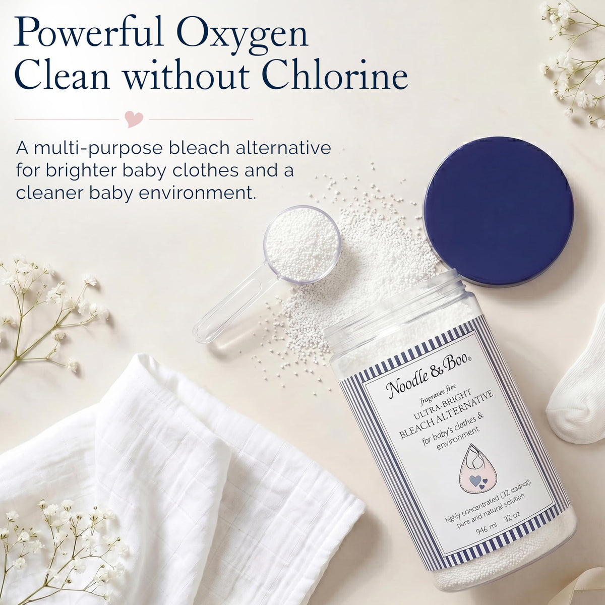 Noodle & Boo Baby Laundry Essentials Ultra-Bright Bleach Alternative