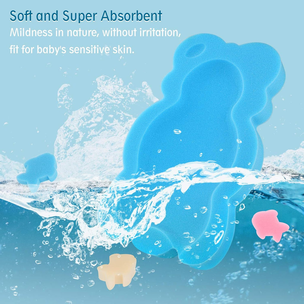 Buy now Baby Bath Cushion Infant Sponge Mat, Toddler & Newborn Bath Pad - Blue at indiglob india