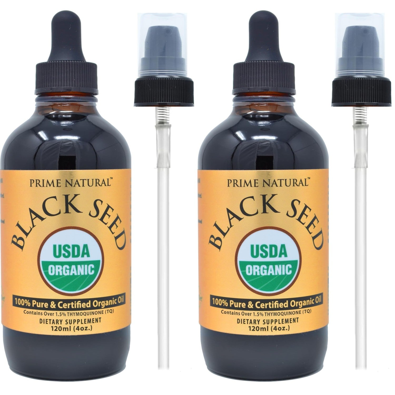 Prime Natural Organic Black Seed Oil Cold Pressed Cumin Seed Oil 4oz