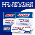 Buy now Secure Waterproof Denture Adhesive - Zinc Free - Extra Strong Hold For Upper, Lower or Partials - 1.4 oz at indiglob india