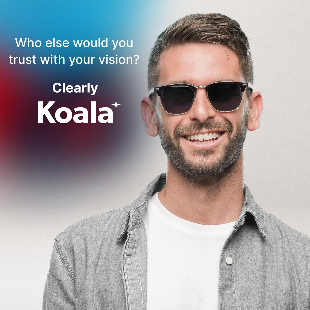 Buy now Koala Eyeglass Lens Cleaner Spray Kit | (2x) Glasses Cleaner Bottle + (2x) Microfiber Cloth | Alcohol Free Eyeglasses, Screen, and Camera Cleaning Kit | Made in USA (4 Piece Set) at indiglob india