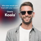 Buy now Koala Eyeglass Lens Cleaner Spray Kit | (2x) Glasses Cleaner Bottle + (2x) Microfiber Cloth | Alcohol Free Eyeglasses, Screen, and Camera Cleaning Kit | Made in USA (4 Piece Set) at indiglob india