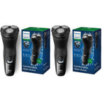 Philips Norelco 2400 Series Electric Shaver, Deep Black | 27 Self Sharpening ComfortCut Blades, 4D Flex Heads, Wet or Dry Use, 2-Year Blade Life, Pop-up Trimmer, X3001/90