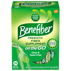 Benefiber On The Go Prebiotic Fiber Supplement Powder for Digestive Health, Daily Fiber Powder, Unflavored Powder Stick Packs - 36 Sticks (Pack of 2)