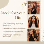 Discover authentic 21 natural color hair extensions, 9”–14”, safe for styling, lightweight, and fade-resistant.