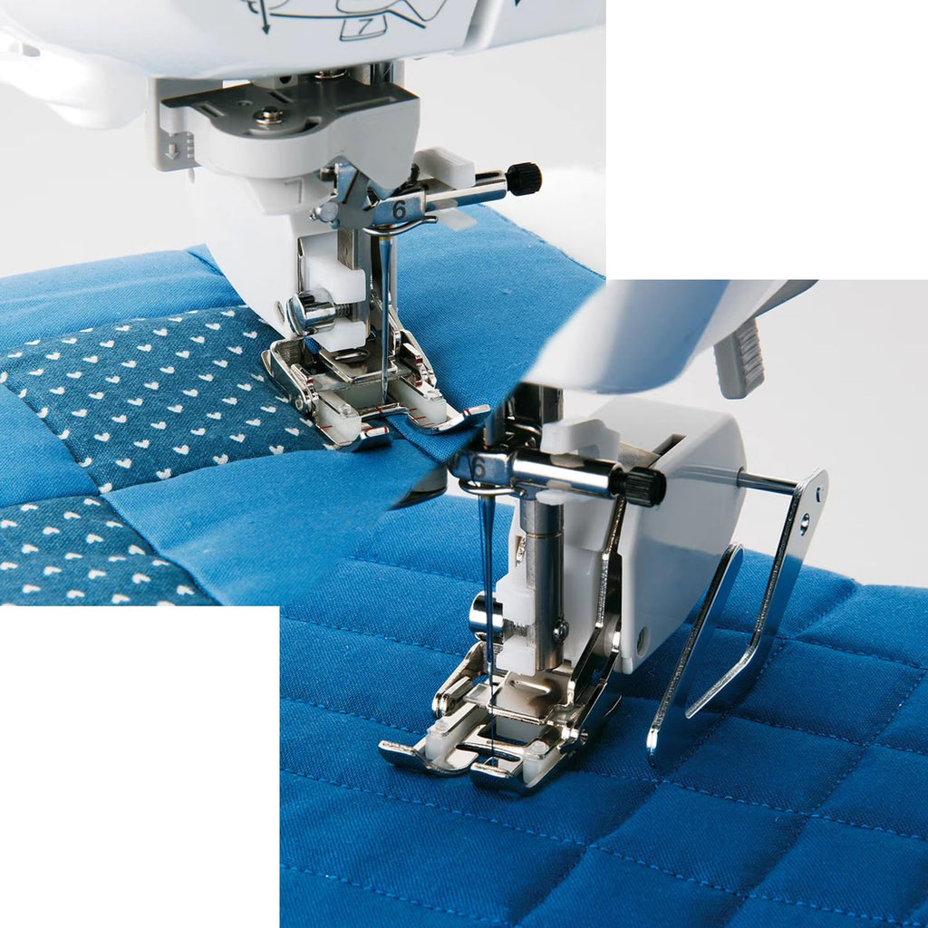 Walking Foot Presser Foot Precision Sewing Attachment with Guide for Brother Sewing Machines Even Feeding Quilting and Sewing