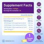 InnovixLabs Triple Strength Omega 3 Fish Oil 900 mg EPA DHA (30 Softgels) | Omega 3 Supplement for Women & Men, Burpless, Brain & Joint Support, Omega-3 Fatty Acid, No Fishy Aftertaste, 30-Day Supply