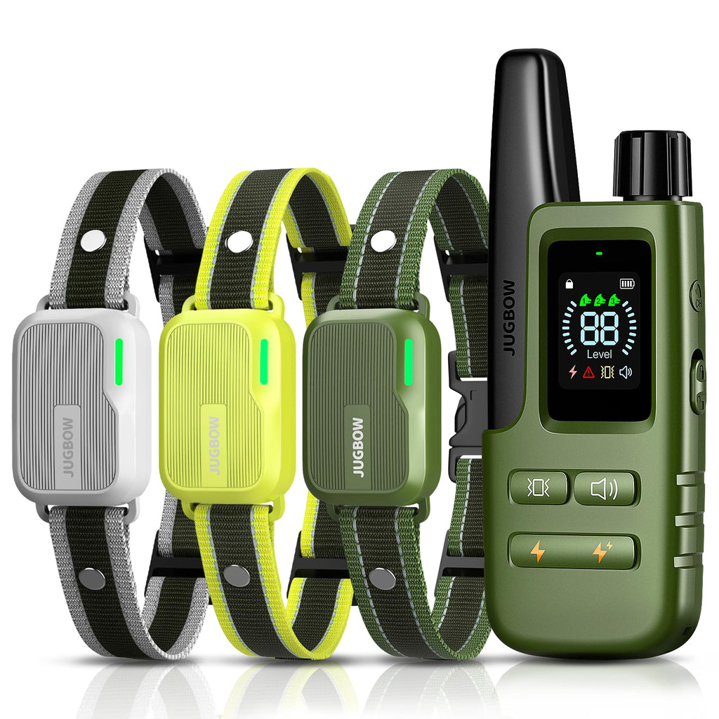 Shock Collar for Dogs 3 Pack - 4500FT Dog Training Collar ,Green