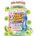 Toddlers 2-3 & Kids 4+ Picky Eater Vitamins with Iron, for Minors Aged 2-17, Children Teens Multiviamin Supergreen Filled Gummies, Methylated B6, B9,B12, Fruits + Veggies + Mushroom, Sugar Free
