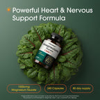 NatureBell Magnesium Taurate - 240 Capsules - 1,500mg High Absorption Chelated Formula - with Amino Acid Taurine - Heart Health, Nervous System, Muscle & Bone Health Support*