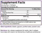 Bronson CLA 3000 Extra High Potency Weight Management Support, 120 Softgels | 2250 mg Active CLA per Serving, Non-Stimulating, 100% Safflower Oil, Lean Body Mass Support, Non-GMO