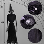 DR.DUDU 6 FT Witch Halloween Decorations Outdoor Yard Decor, Set of 3