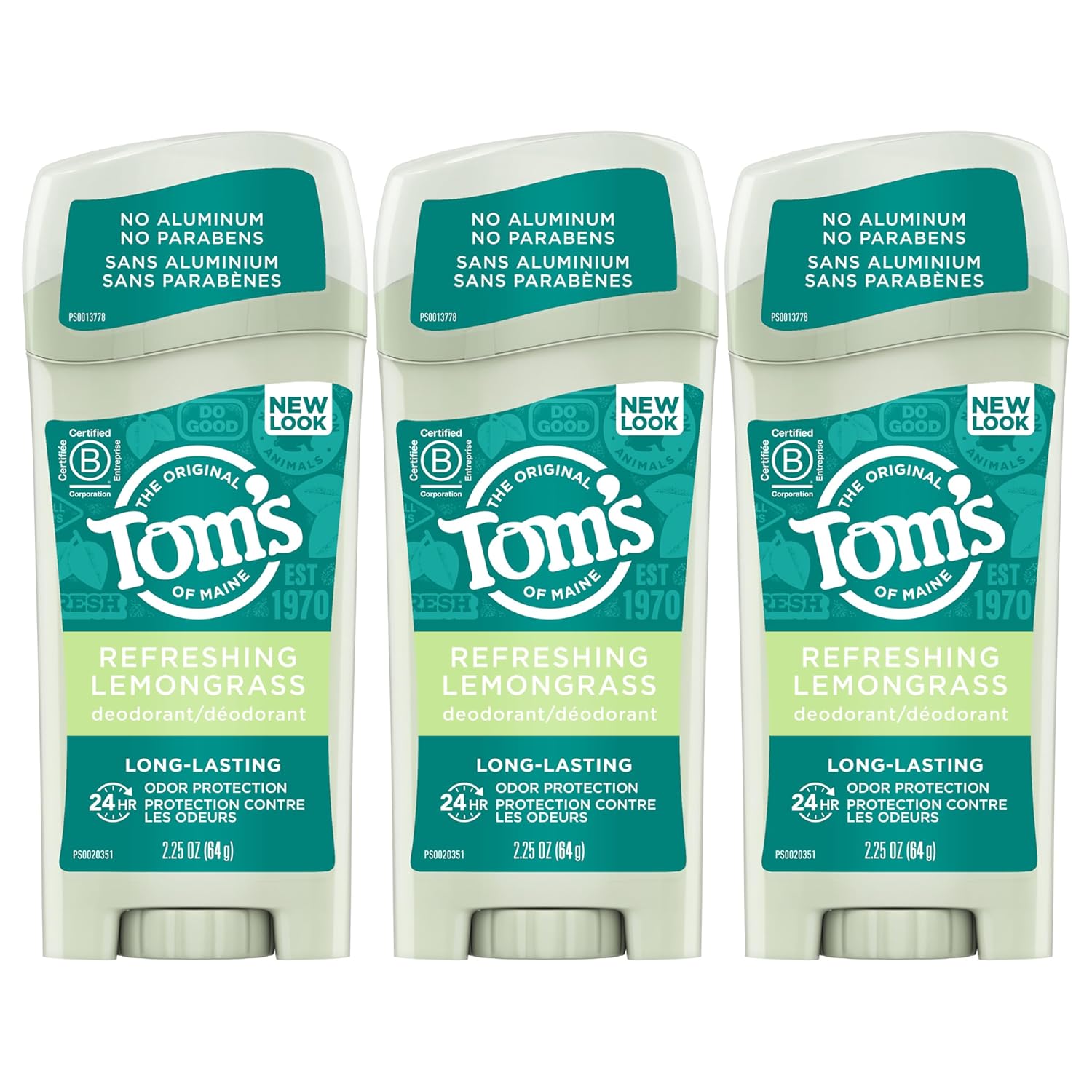 Buy now Tom's of Maine Long-Lasting Aluminum-Free Natural Deodorant for Women, Tea Tree, 2.25 oz (Pack of 3) (Packaging May Vary) 2.25 Ounce (Pack of 3) Lemongrass at indiglob india