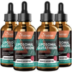 2000MG Liposomal Glutathione Liquid Drops, Ultra High Absorption, Natural Detoxification, Immune System & Skin Support*, L-Glutathione, Vitamin C & Hyaluronic Acid, Capsules Alternative, 2.02 OZ