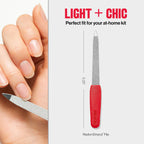 Revlon Emeryl File, Metal Nail Filer With Easy Grip Handle & Double-Sided Fingernail Buffer For Precise Manicure Shaping & Smoothing, 1 Count