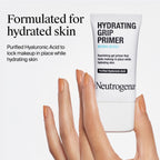 Buy now Neutrogena Hydro Boost Hydrating Grip Primer with Purified Hyaluronic Acid, Invisible Gel Face Primer Locks Makeup in Place, Extends Wear and Hydrates Dull Skin, Dewy Finish, 1.0 oz at indiglob india