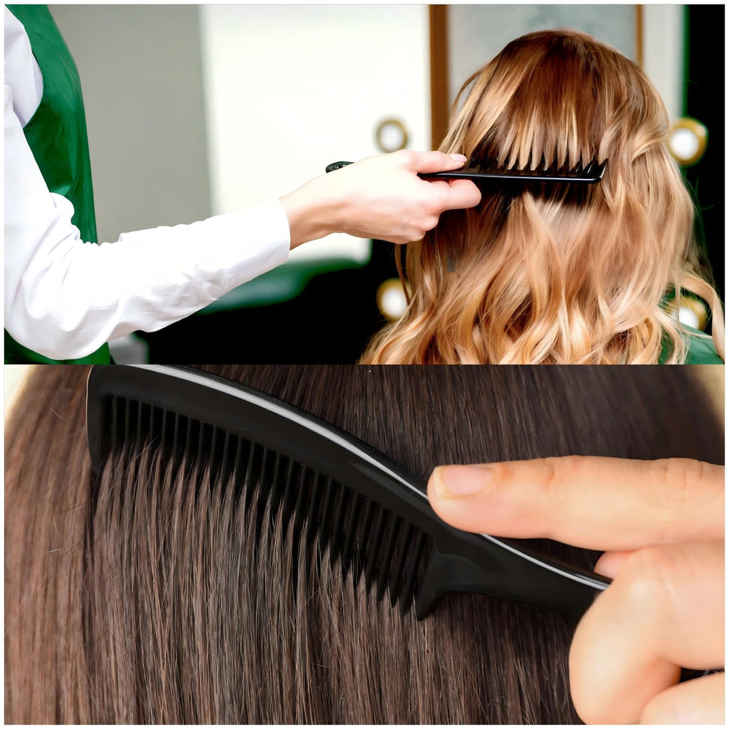 2-Pack Professional Comb Set - Wide + Fine Tooth
