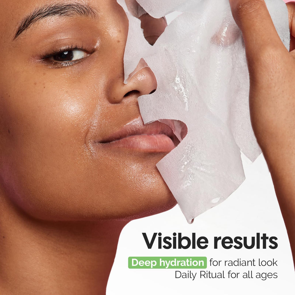 ZealSea Face Mask Skincare Facial Sheet Mask Spa Gifts for Kids Girls Women | 7Days Variety Self Care Set, Deep Hydrating & Glow, Gentle on All Skin Types, Fun Sleepover Slumber Party for Teens, Birthday