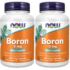 NOW Supplements, Boron 3 mg (Bororganic Glycine), Structural Support*, 250 Veg Capsules