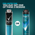 Degree Antiperspirant Deodorant Dry Spray Cool Rush 3.8 oz 3 Count | 72-Hour Sweat and Odor Protection For Men With Body Heat Activated® Technology