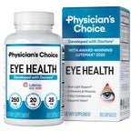 Physician's Choice Eye Health - Lutein, Zeaxanthin & Bilberry Extract - Supports Eye Strain, Dry Eyes, and Vision Health - 2 Award-Winning Clinically Proven Eye Vitamin Ingredients - Carotenoid Blend