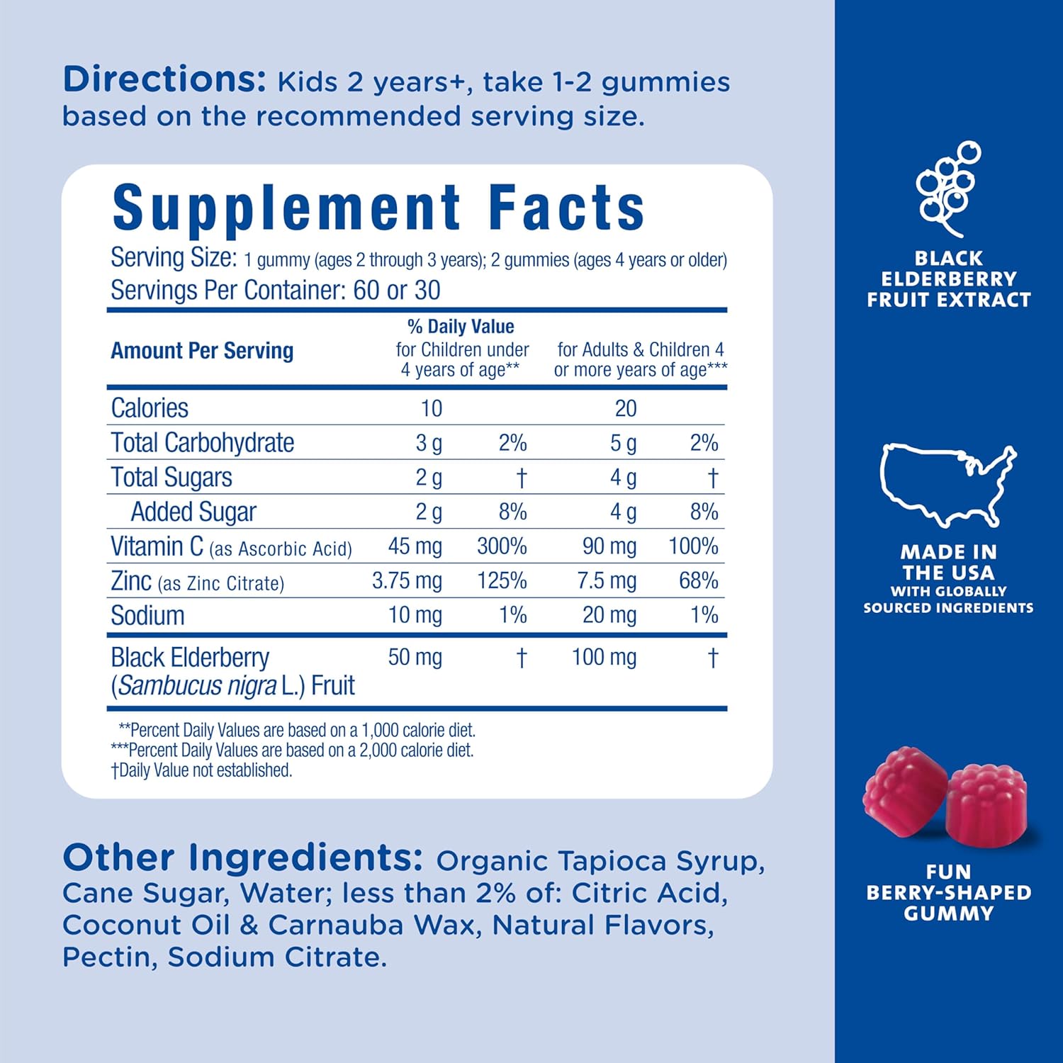 Buy now Mommy's Bliss Kids Elderberry Gummies, Supports Immunity with Black Elderberry, Zinc & Vitamin C, Gluten Free & Vegan, Age 2 Years+ (60 Count) at indiglob india