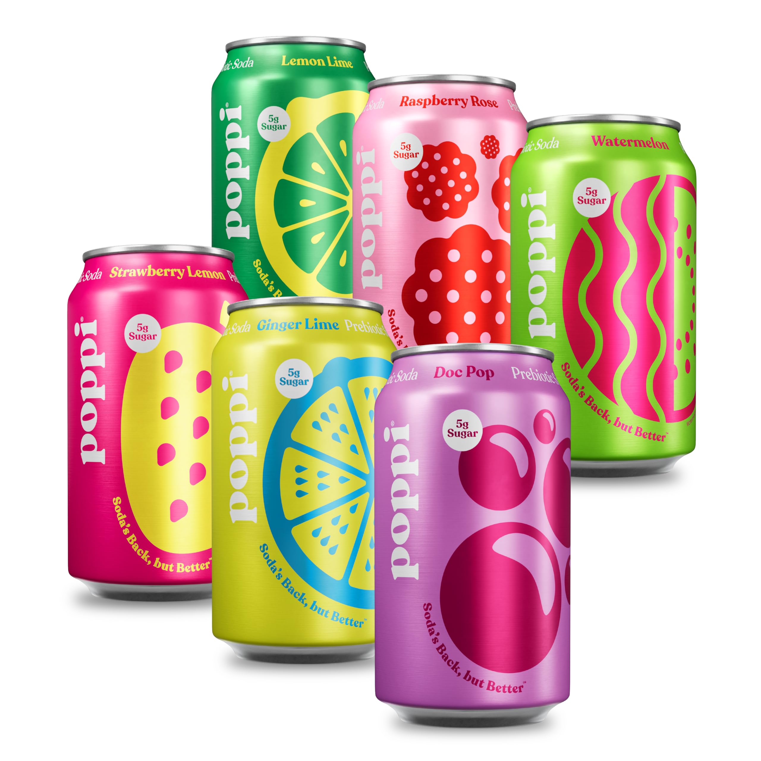 Buy now Poppi Sparkling Prebiotic Soda Beverage with Apple Cider Vinegar, Seltzer Water and Fruit Juice, The Classics Variety Pack, 12 Fl Oz, Pack of 12, Packaging May Vary (Variety) Party Starters at indiglob india