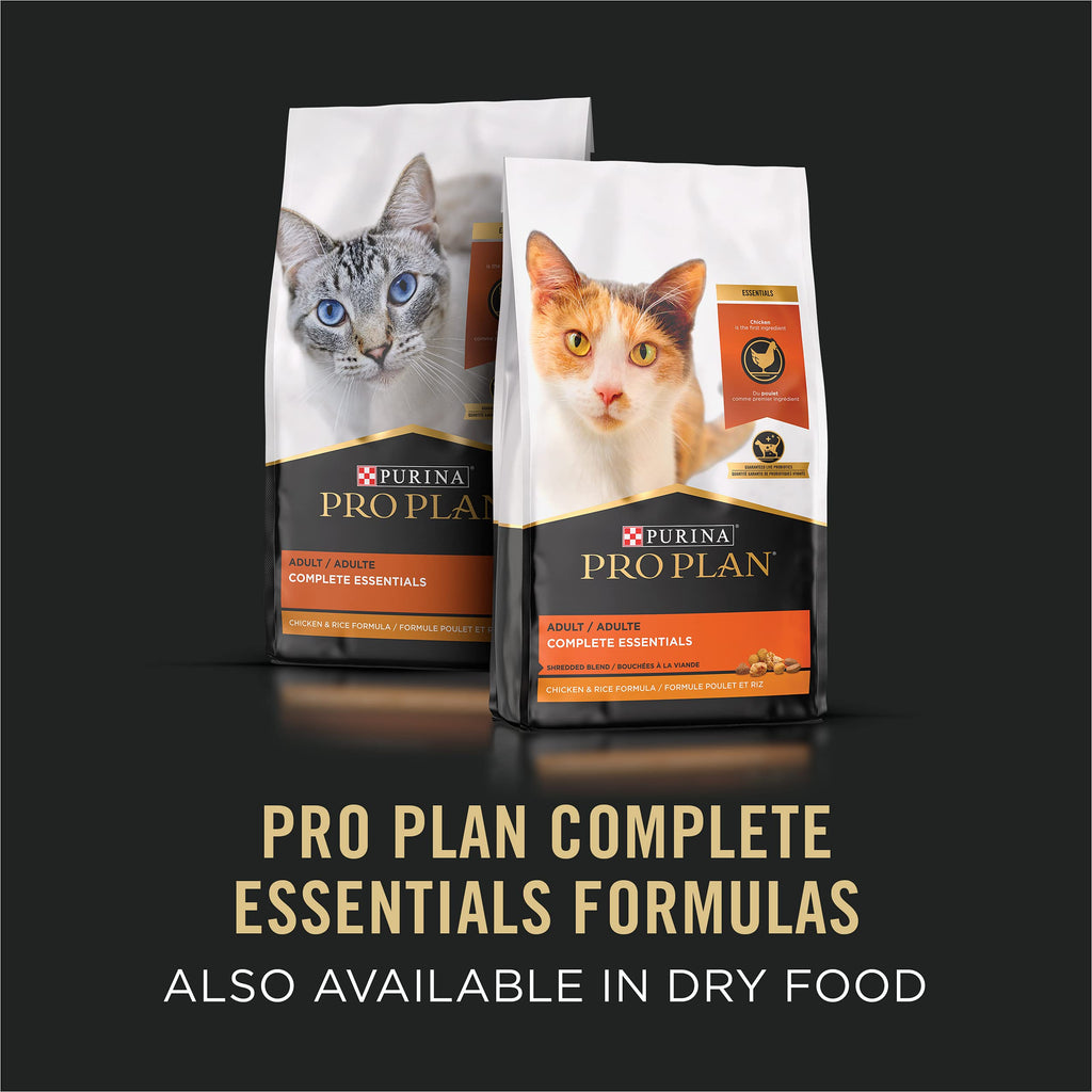 Purina Pro Plan High Protein Wet Cat Food in Gravy Beef & Chicken (24) 3 oz
