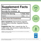 Apigenin 50mg, Chamomile Flavonoid, Daily Sleep + Relaxation, 60 Capsules | Daily Non-Habit-Forming Supplement for Calm + Restful Sleep, Hormonal Balance Support, 2-Month Supply, Third-Party Tested