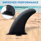 9" Sup Fin Replacement - Stand Up Paddleboard Fin Replacement, Quick Release Longboard Center Inflatable Paddle Board Fin, No-Tool Installation, Improves Stability - Ideal for Beginners and Pros