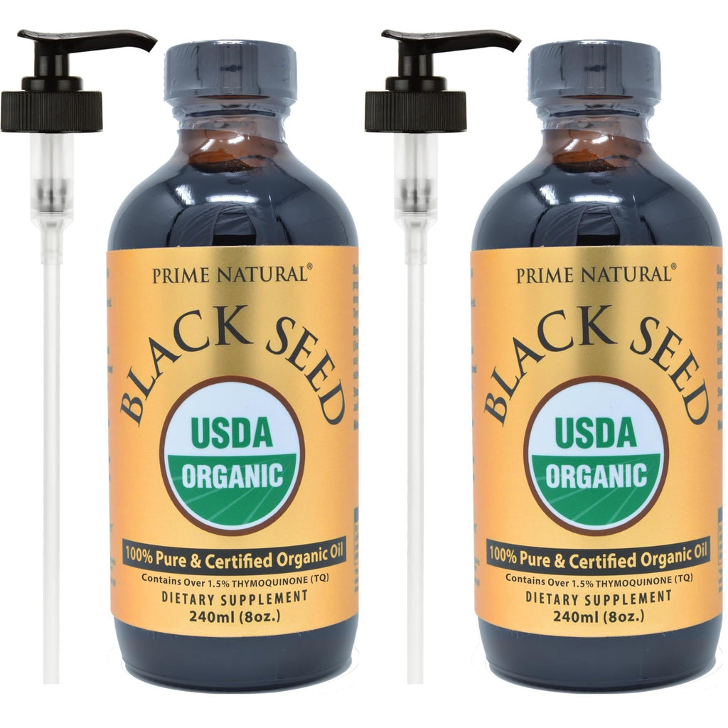 Prime Natural Organic Black Seed Oil Cold Pressed Cumin Seed Oil 4oz