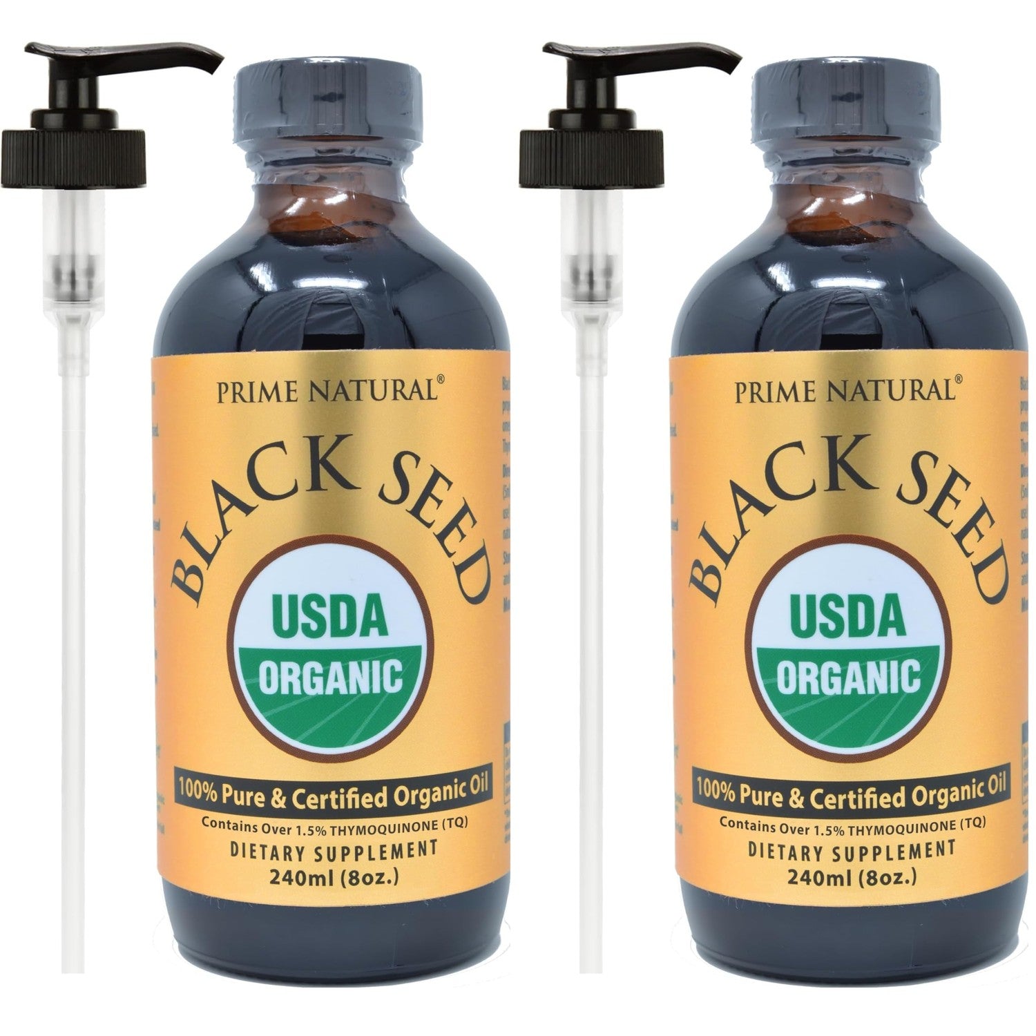Prime Natural Organic Black Seed Oil Cold Pressed Cumin Seed Oil 4oz