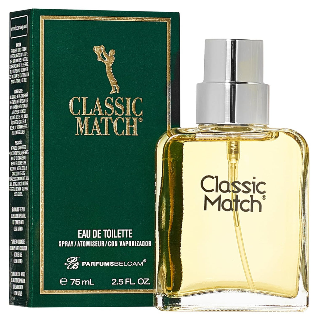 Buy now PB ParfumsBelcam Classic Match Green Eau De Toilette Spray for Men â€“ Fresh Chypre Cologne, Bergamot, Basil, Musk, Long-Lasting Masculine Fragrance, Signature Scent â€“ 2.5 Fl Oz 2.5 Ounce (Pack of 1) at indiglob india