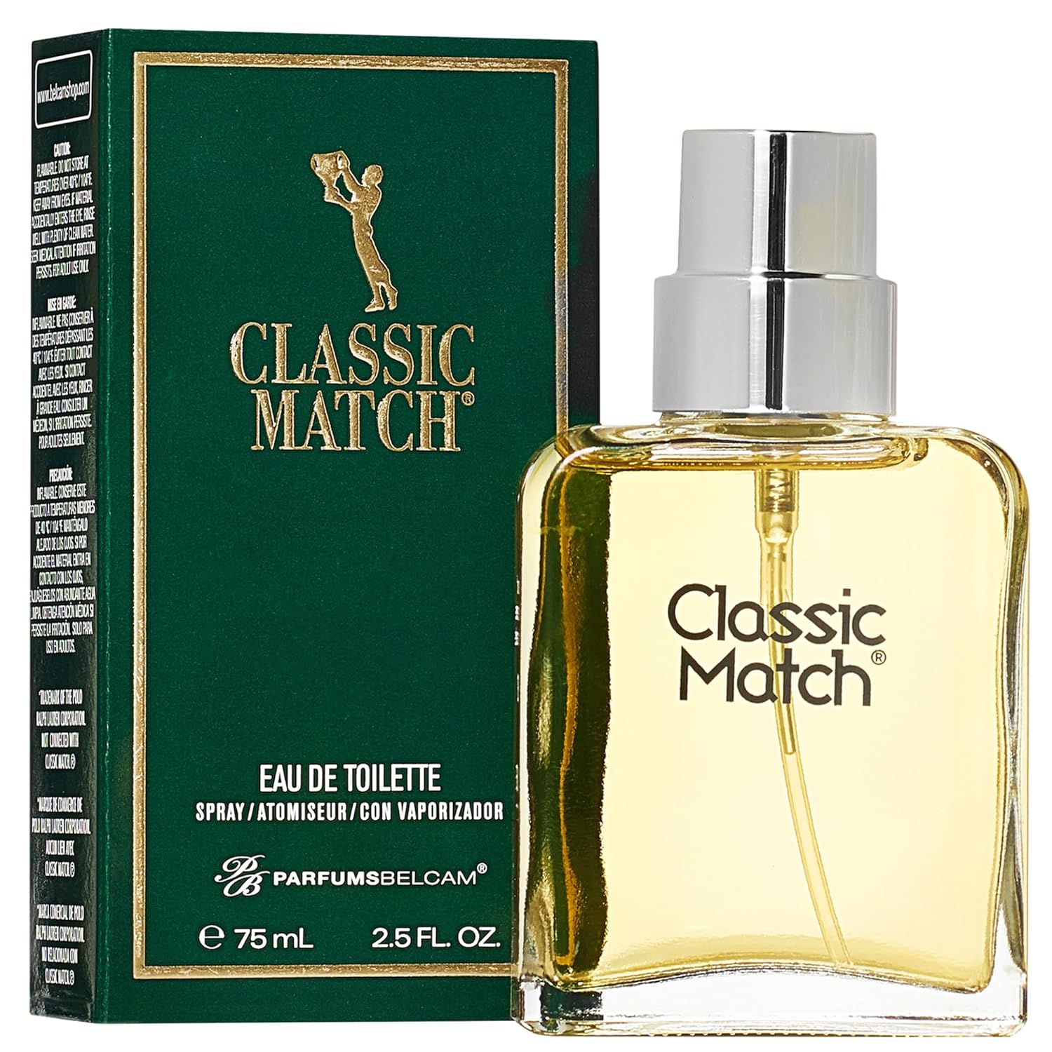Buy now PB ParfumsBelcam Classic Match Green Eau De Toilette Spray for Men â€“ Fresh Chypre Cologne, Bergamot, Basil, Musk, Long-Lasting Masculine Fragrance, Signature Scent â€“ 2.5 Fl Oz 2.5 Ounce (Pack of 1) at indiglob india