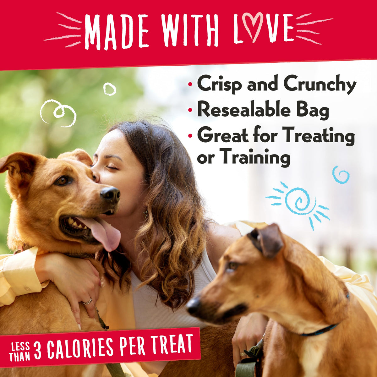Charlee Bear Original Crunch Dog Training Treats, 4 Flavor Variety Pack