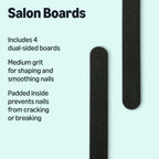 Amazon Essentials Salon Boards 4-Pack, Black (Previously Amazon Basics)