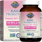 Buy now Garden of Life Raw Probiotics for Women Over 50-50 & Wiser Women's Probiotic with Acidophilus, Live Cultures, Probiotic - Created Vitamins, Enzymes, Prebiotics - 90 Vegetarian Capsules at indiglob india