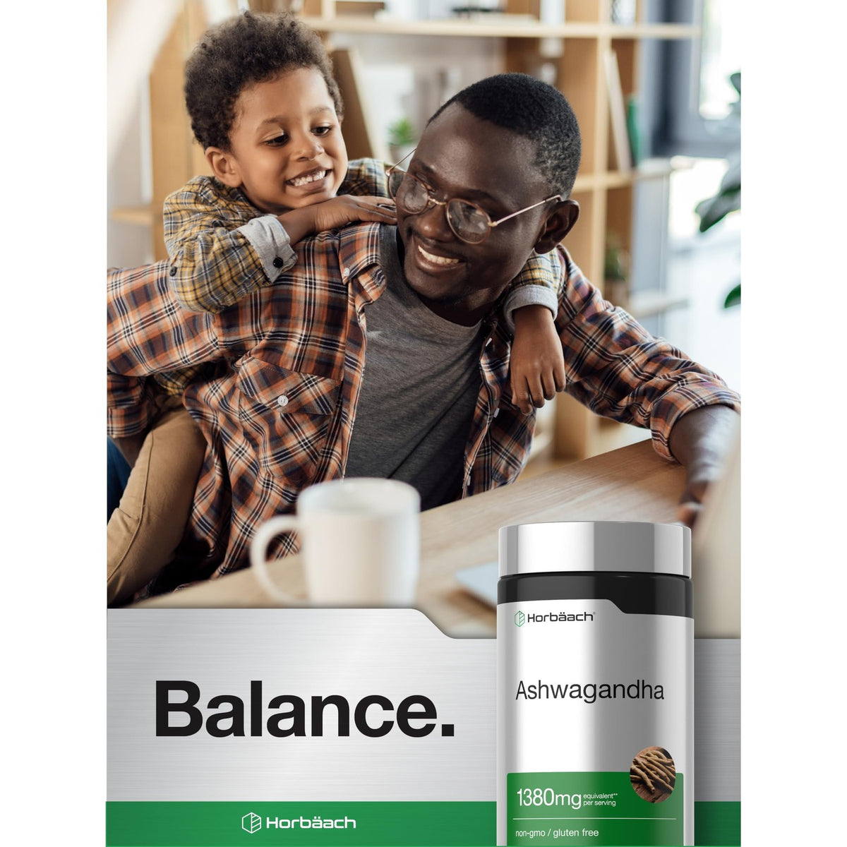 Horbäach Ashwagandha Root Supplement | 180 Capsules | for Women and Men