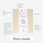 Duncan & Stone Hardcover Birthday Book & Baby Memory Album, 72 Pages