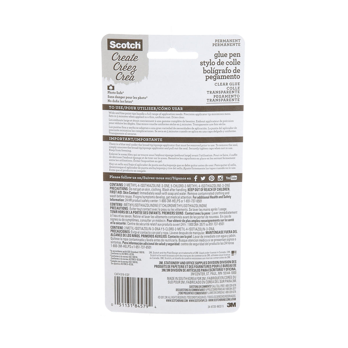 Scotch Scrapbookers Glue, 1.6 oz, Two-Way Applicator – Dual Tip, Photo-Safe, Acid-Free, Non-Toxic Adhesive for Crafts and Scrapbooking
