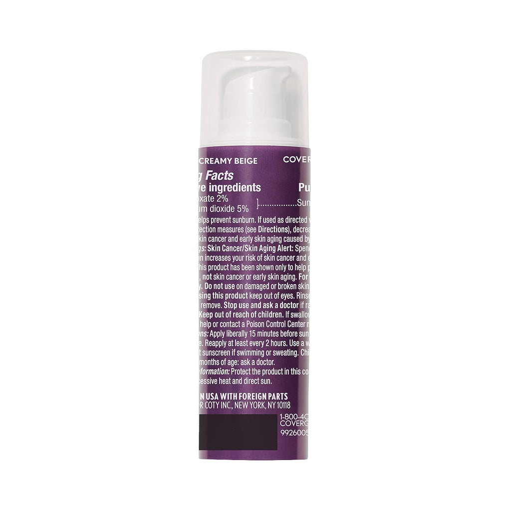 Buy now COVERGIRL Advanced Radiance Age Defying Foundation Makeup Creamy Beige, 1 oz at indiglob india