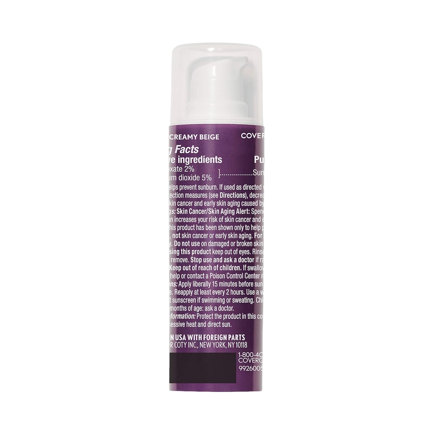 Buy now COVERGIRL Advanced Radiance Age Defying Foundation Makeup Creamy Beige, 1 oz at indiglob india