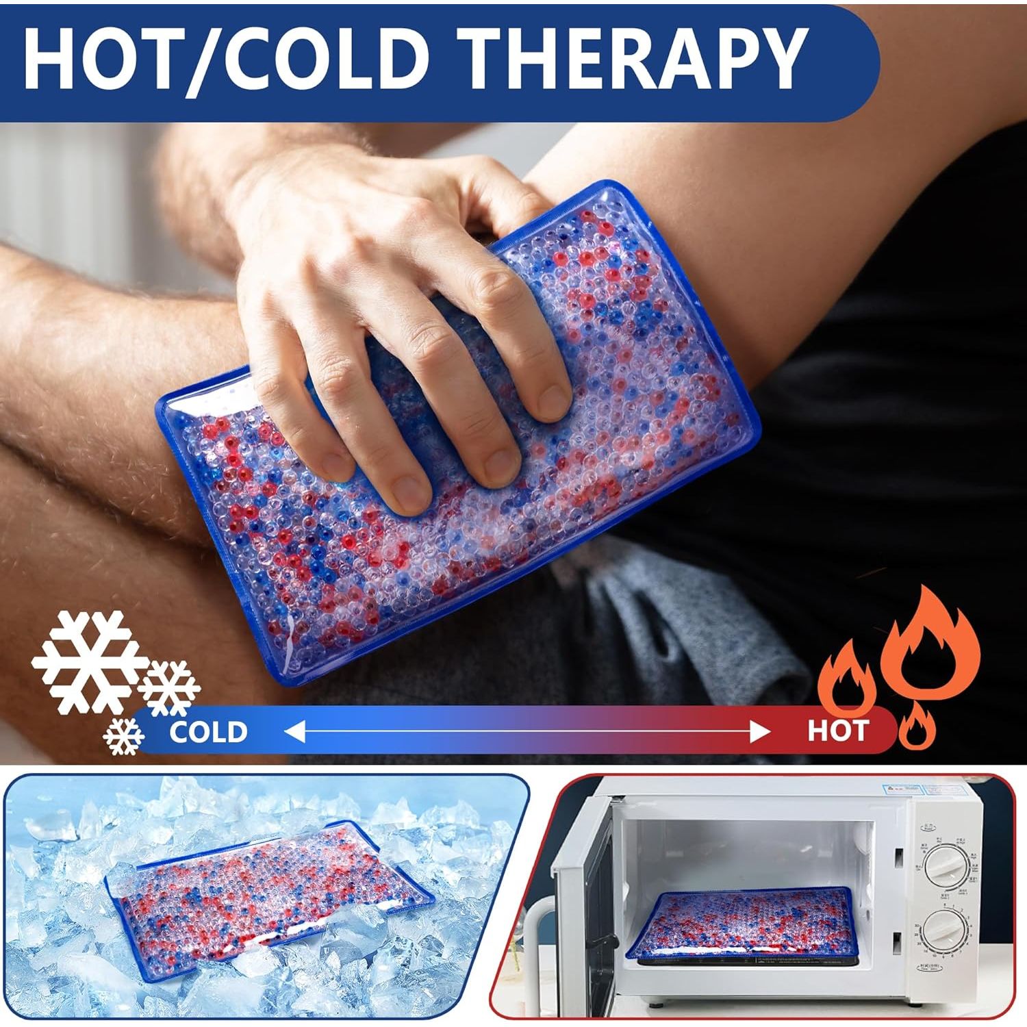 Buy now WellWear Hot/Cold Reusable Gel Bead Pack at indiglob india