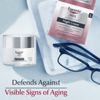 Eucerin Q10 Anti-Wrinkle Night Cream + Pro-Retinol, Facial Cream for Sensitive Skin, 1.7 Oz Jar