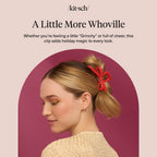 Buy now The Grinch x Kitsch Bow Hair Claw Clip for Women â€“ Strong Hold for Thick or Thin Hair | Glossy Red Hair Clip for Everyday Hairstyle | Ideal Gifts for Women - 1 pc at indiglob india
