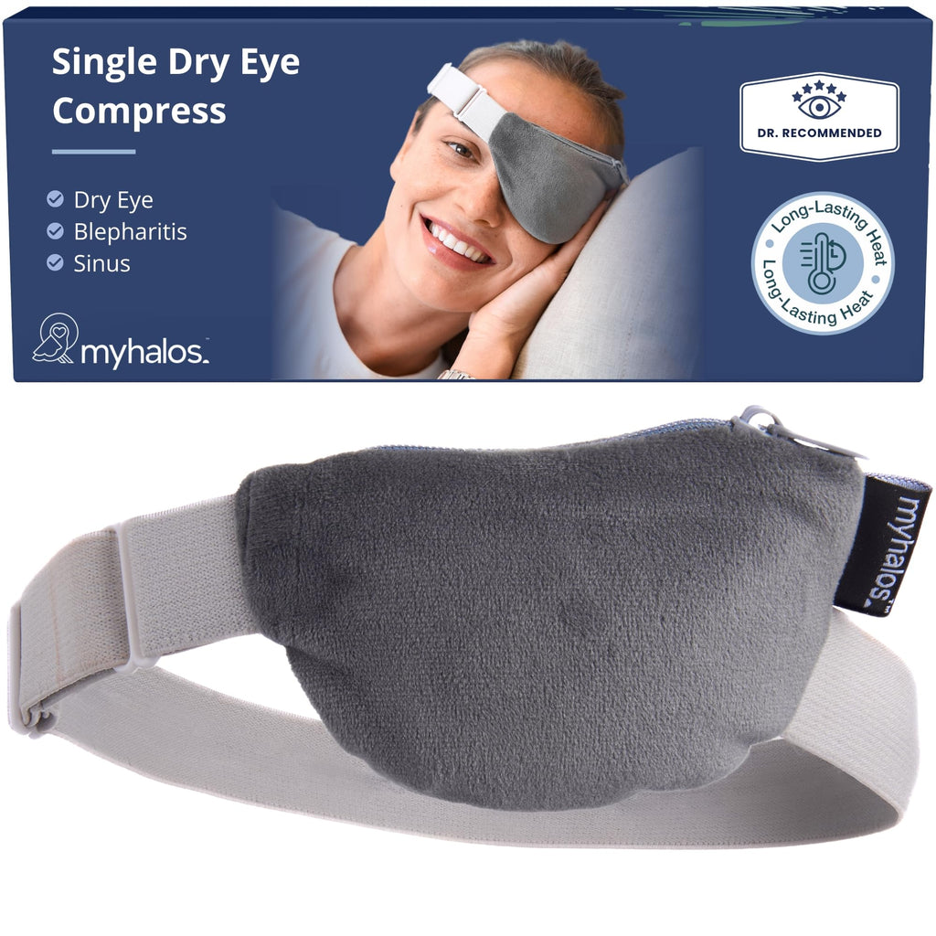 MyHalos Heated Eye Compress, Warm Compress for Dry Eyes, Blepharitis & MGD