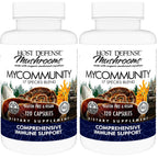 Host Defense MyCommunity Capsules, Immune Support, 30 Capsules | 17 Species Blend Organic Mushroom for Immune Support, 15 Servings