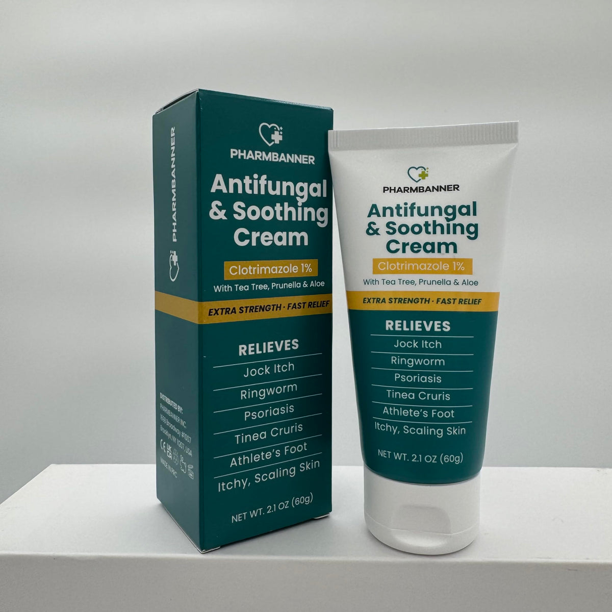 Antifungal Cream for Jock Itch, Ringworm, Psoriasis & Athlete’s Foot – Extra Strength Relief for Itchy, Burning Skin – Fast-Acting Formula for Tinea Cruris, Tinea Versicolor & Skin Irritations