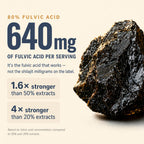 Shilajit for Men and Women - 80% Fulvic Acid 1250 mg 5-in-1 Complex 60 Caps